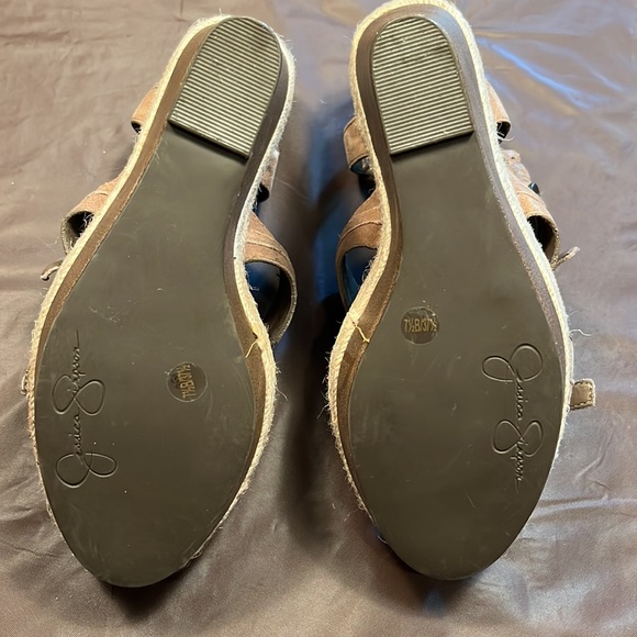 New without box 7.5 leather wedges - Picture 6 of 9